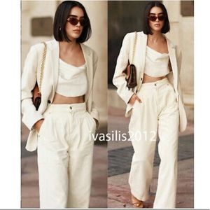 Zara Worker Palazzo Pants